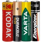 Set van 4x AAA Batterij (Verschillende merken), Verzenden, Zo goed als nieuw
