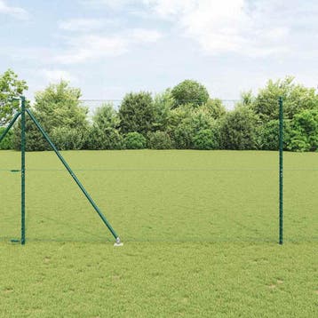 vidaXL zeshoekig gaasgek met palen 50 x 1,5 m PVC-Coated, Verzenden, Nieuw, IJzer