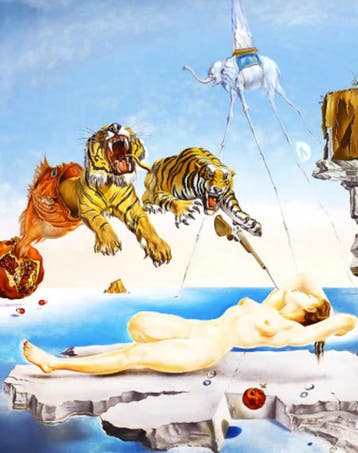 Kunstdruk Salvador Dali - Une seconde avant leveil 60x80cm, Verzenden, Nieuw