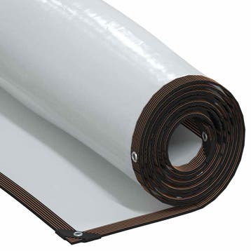 vidaXL Doorzichtig zeildoek met zeilringen 6x12 m, Verzenden, Nieuw