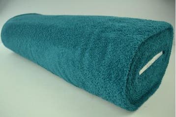 Donker petrol badstof - Rol van 10 meter - Snelle verzending, Blauw, 120 cm of meer, Ophalen of Verzenden, Katoen