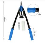 Klinknagel gun met 5 mondstukken (Gereedschap, Voor in Huis), Verzenden, Nieuw