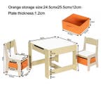 Houten Kindertafel met 2 Stoelen en Opbergruimte, Verzenden, Nieuw