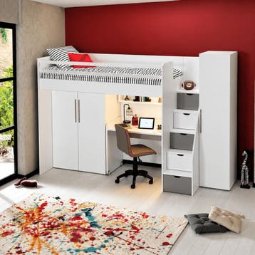Almila Neo Complete Kinderkamer Set Hoogslaper met Bureau en, Nieuw