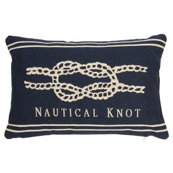 gobelin kussen navy platte knoop 30x45cm*, Verzenden, Nieuw