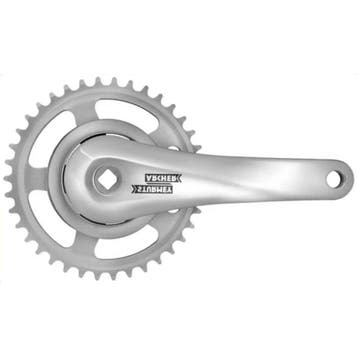 Sunrace Crankstel 170mm - 38T - Zilver - Lichtgewicht - D..., Ophalen of Verzenden, Nieuw, Crankstel of Pedalen