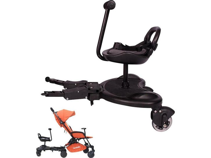 HeppieBabie Universeel Meerijdplankje Deluxe -, Kinderen en Baby's, Kinderwagens en Combinaties, Zo goed als nieuw, Verzenden