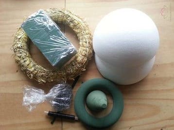 Kerstpakket startpakket hobby en bloemschikken basis 25, Ophalen of Verzenden, Nieuw