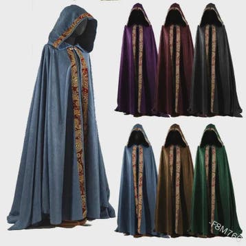 Middeleeuwse Kapmantel met Capuchon - Vintage Gothic Stijl v, Verzenden