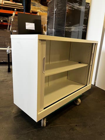 Archiefkast – Roldeurkast - Wit– Met slot - 80x120x45 cm, Huis en Inrichting, Kasten | Roldeurkasten en Archiefkasten, 100 tot 150 cm