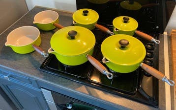 Le Creuset - Braadpan (6) - Nr 22-20-18- 16-16-14 - BRON,