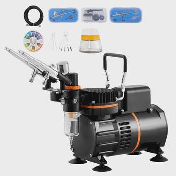 Professionele Airbrush Kit met Dubbele Ventilator Compressor, Verzenden, Nieuw
