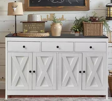 Buffetkast 140 cm met Lades – Boerderijstijl & Koffiebar, Huis en Inrichting, Verzenden, Nieuw