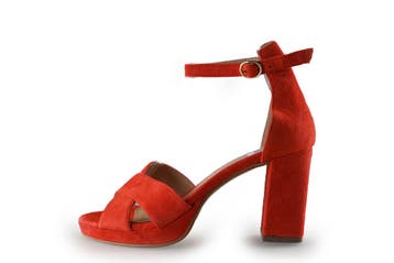 Manfield Sandalen in maat 38 Rood, Verzenden, Sandalen of Muiltjes, Zo goed als nieuw, Manfield