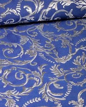 Jacquard Barok Blauw, Nieuw, Blauw
