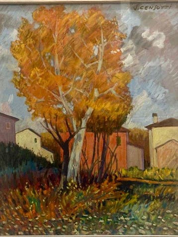 Vincenzo Censotti (1913 - 2005) - Paesaggio autunnale