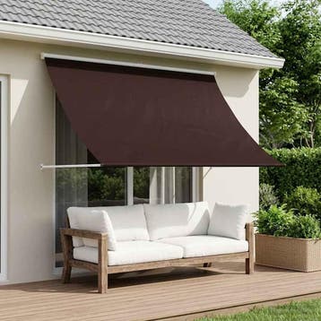 vidaXL Markies Bruin 400 x 150 cm 180 g / m² Polyester met, Verzenden, Nieuw