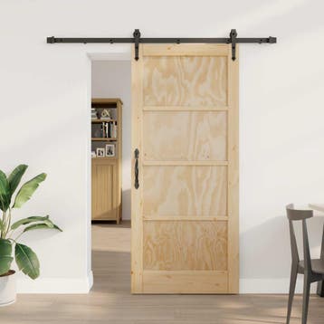vidaXL Schuifdeur ORKDAL 86 x 198,5 cm Massief grenenhout, Verzenden, Nieuw