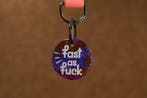 Grappige hondenpenning - Fast as fuck - Leuk als cadeau, Verzenden, Handgemaakt, Nieuw