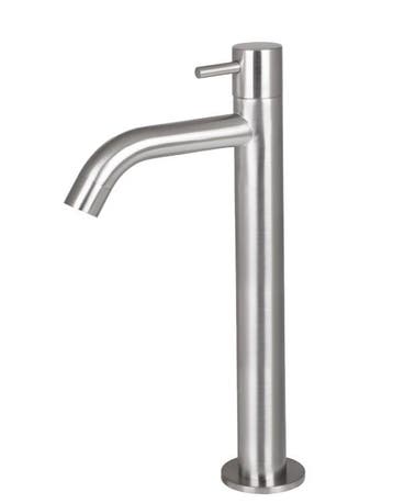 Fonteinkraan Hoog – 28.5 x 11.5 cm – RVS / Mat Chroom, Doe-het-zelf en Verbouw, Sanitair, Ophalen of Verzenden, Nieuw, Chroom