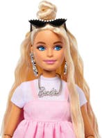 Barbie Deluxe Stijl - Pastelroze babydolljurk - Barbiepop, Ophalen of Verzenden, Zo goed als nieuw