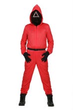 Squid Game Pak Rood Met Masker Driehoek, Ophalen of Verzenden, Nieuw