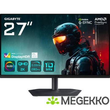 Gigabyte MO27Q2A 27  Quad HD 280Hz QD-OLED Gaming monitor, Verzenden, Nieuw, Gigabyte