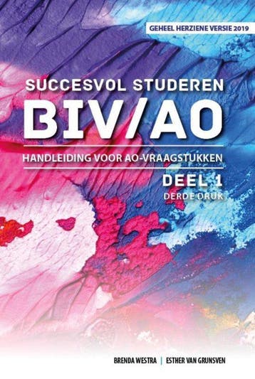 9789083014609 Succesvol Studeren voor BIV/AO 1 - Succesvo..., Verzenden, Nieuw, Brenda Westra