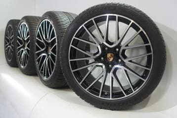 Porsche Cayenne E3 21 inch velgen Michelin Winterbanden Orig, Gebruikt, Velg(en), 21 inch, Winterbanden