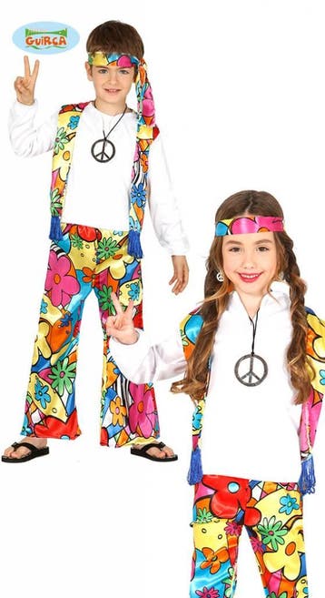 Hippie peace kostuum kind, Ophalen of Verzenden, Nieuw