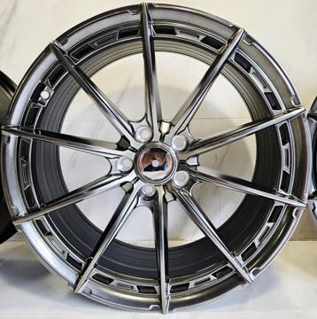 18 inch 5x108 JF Luxury XF006 Hyper Black 8J ET40 velgen, Ophalen of Verzenden, Nieuw, 18 inch, Velg(en)