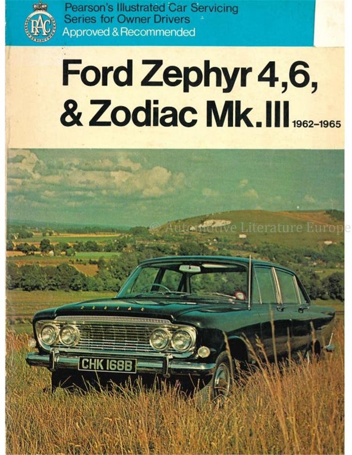 FORD ZEPHYR 4, 6, & ZODIAC Mk.III 1962 - 1965 (PEARSON, Boeken, Auto's | Boeken, Ford