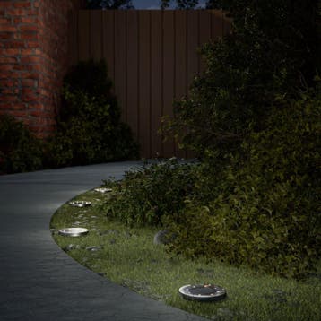 vidaXL Grondlampen 12 st solar met grondpennen warmwit, Zonne-energie, Kunststof, Verzenden, Nieuw