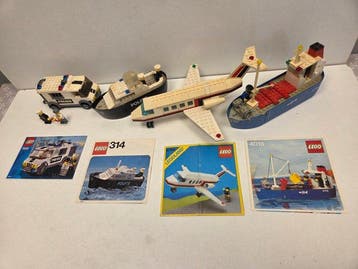Lego Set - City, Legoland - 4015 Boats Vrachtschip+6368 Town, Nieuw