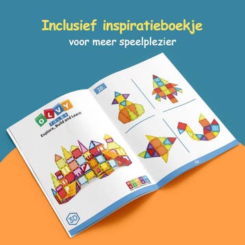 Magnetic Tiles - 120 Stuks - Speelgoed - Magnetische Tegels, Verzenden, Zo goed als nieuw