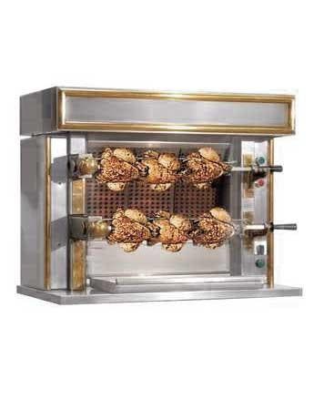 Kippengrill 2 Spitten | Gas | 6 Kippen HorecaTraders, Verzenden
