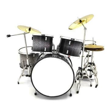Miniatuur decoratief grijs drumstel, Ophalen of Verzenden, Nieuw, Overige typen