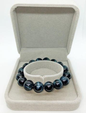 Prachtige Blauwe Kyaniet Armband in Geschenkdoos Gratis