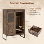 LIVSK Vloerkast - Ruime Opbergoplossing - Verstelbare Planke, Huis en Inrichting, Verzenden, Nieuw