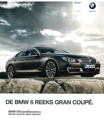 2014 BMW 6 SERIE GRAN COUPÉ BROCHURE NEDERLANDS, Nieuw, BMW, Author