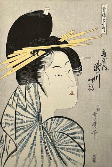 [Kitagawa Utamaro /  (c. 1753–1806)] Takigawa of the
