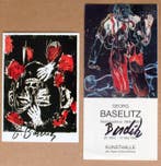 Georg Baselitz (1938) - Art card & Exhibition Flyer