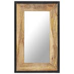 vidaXL Spiegel 80x50 cm massief mangohout, Huis en Inrichting, Woonaccessoires | Spiegels, Verzenden, Nieuw