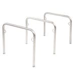 Fietsaanleunbeugel 2 fietsen Trust 125 cm Beton - 3 stuks, Nieuw