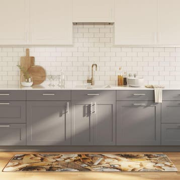 vidaXL Keukenmat wasbaar 60x180 cm meerkleurig, Verzenden, Nieuw