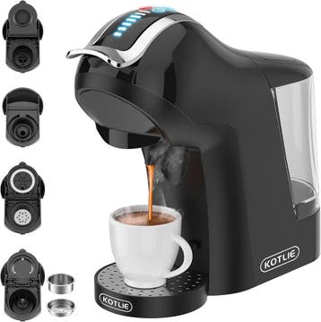 KOTLIE 5-in-1 Koffiemachine | 34% Korting | Retourdeal, Afneembaar waterreservoir, Espresso apparaat, Gemalen koffie, Ophalen of Verzenden