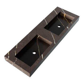 Brauer Coral Wastafel - 140 cm - met 2 Spoelbakken en 0, Ophalen of Verzenden, Nieuw