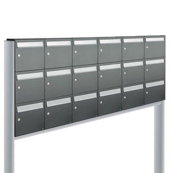 Brievenbusunit Flow set vrijstaand 6-breed, 3-hoog -, Verzenden, Nieuw