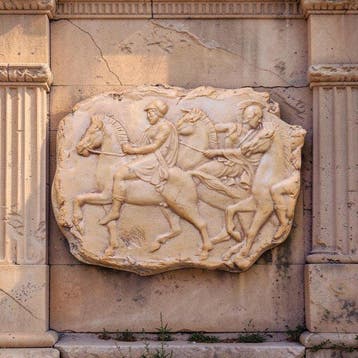 sculptuur, Pretoriani Romani - 18 cm - Gegoten steen