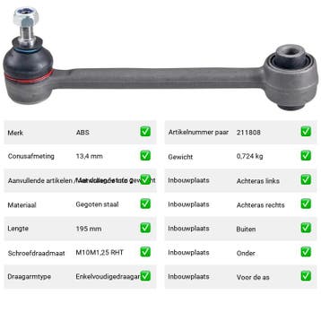 Draagarm Kia Pro Ceed 1.6 CRDi 110 (JD) Van 2013-03 tot 2018, Verzenden, Nieuw, Kia